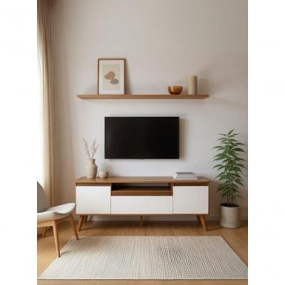 Rack para TV Dallas 150CM MDF com Prateleira 3 Portas Amadeirado On Móveis