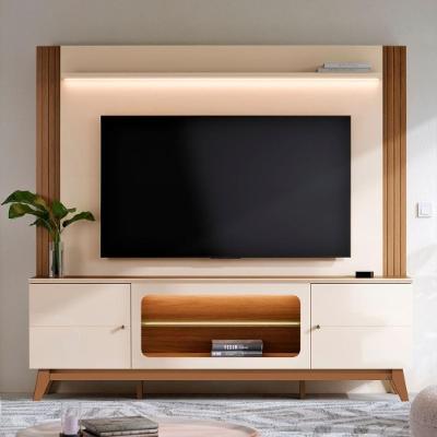 Painel para TV Maceió Até 75 198CM MDF MDP Off White Mais de Casa