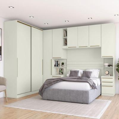 Quarto Modulado Bellagio 8 Portas 9 Gavetas MDP 318CM Amarelo