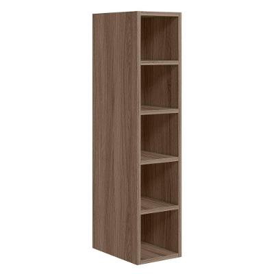 Armário Aéreo Garrafeiro Kali Premium 15CM 5 Nichos MDF Café Nicioli Móveis