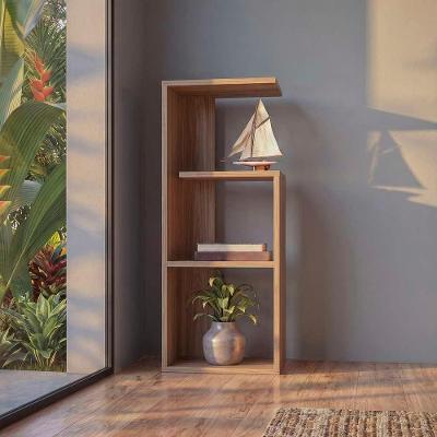 Mesa de Apoio Linz Retangular MDF Madeira Freijó Mercado das Prateleiras