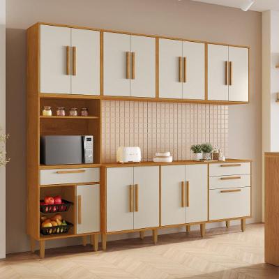 Cozinha Completa Lorena 14 Portas 3 Gavetas MDP 242.5CM Off White Kaiki Móveis