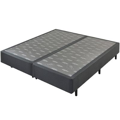 Base para Cama Box King Primor Estrutura Madeira Revestimento Linho Grafite Ecoflex