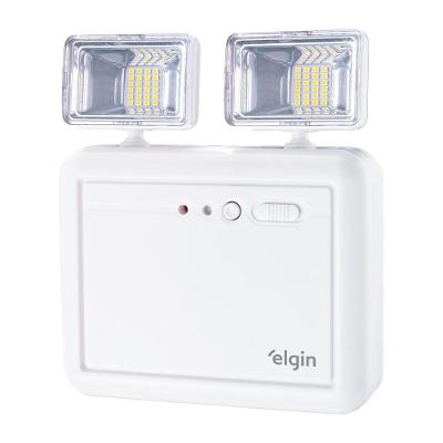 Bloco Autônomo de Emergência 8W LED 400 Lumens 6.500K Branca Fria Bivolt Elgin