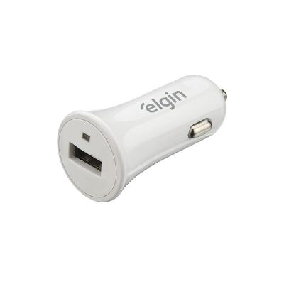 Carregador USB Veicular Elgin 1 Saída USB 5V 1A 5W Entrada 12V a 24V