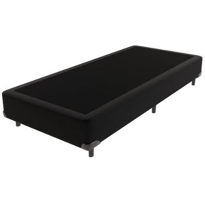 Cama Box Solteiro Estrutura Madeira Base Inteiriça Preto Vtech