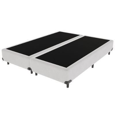 Cama Box King Cama Box Madeira Inteiriça Branco 193CM Vtech