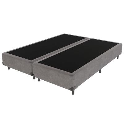 Cama Box Queen Cama Box Estrutura Madeira Base Inteiriça Cinza Vtech