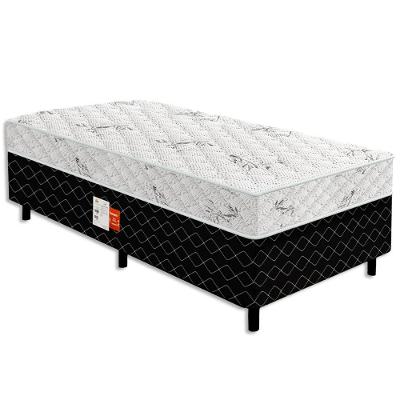 Cama Box Conjugada Solteiro Ultra Confort Molas Ensacadas Preto V-Store