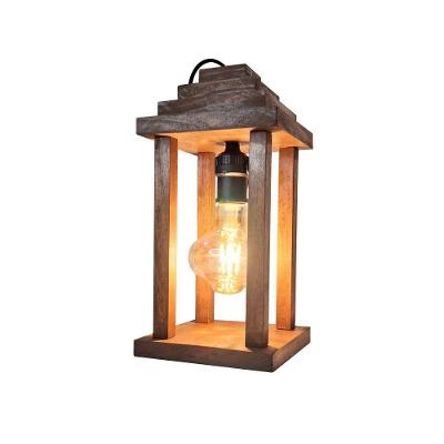 Luminária de Mesa Japonesa Luz Meditação Rústica Feito à Mão Bivolt