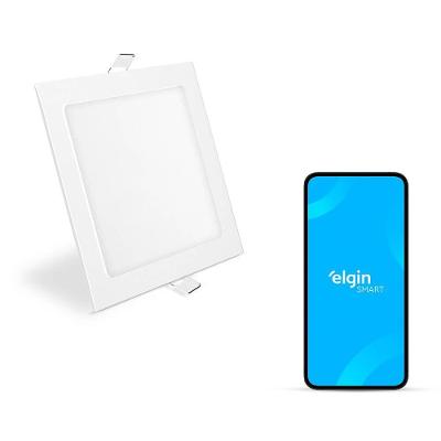 Luminária de Embutir Quadrada LED 24W 3000K e 6500K Bivolt Elgin