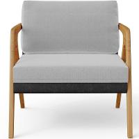 Kit 03 Poltronas Pietra L02 Couríssimo Preto Linho Cinza