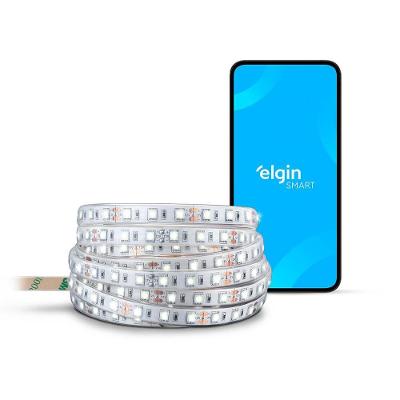 Fita LED Smart RGB 5m Wi-Fi Compatível com Alexa e Google Home IP44 20W Bivolt Elgin