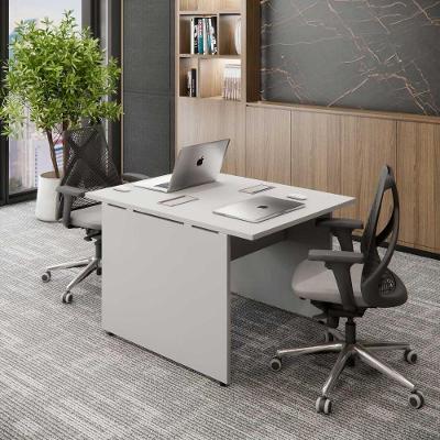 Plataforma de Trabalho para Escritório Pé Painel Moderno MDF MDP 90CM Cinza F5 Office