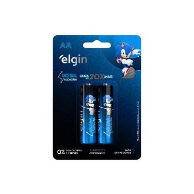 Pilha AA Alcalina Ultra Alta Durabilidade 1.5V Cartela com 2 Elgin