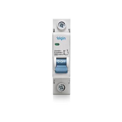 Mini Disjuntor Monopolar Curva C Mcb 3KA 1 Polo 16A Bivolt Elgin