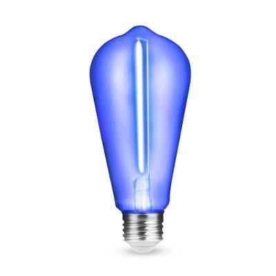 Lâmpada de Filamento LED ST64 Estilo Retrô Azul 1W Bivolt Elgin