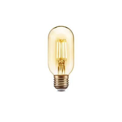 Lâmpada de Filamento LED T45 4W Âmbar 2200K Luz Suave Dimerizável Estilo Vintage Retrô Bivolt Elgin