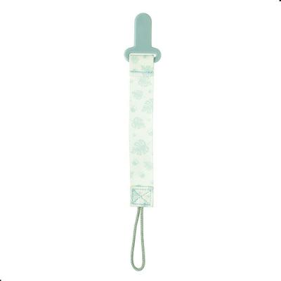 Prendedor de Chupeta com Desenho 14CM Silicone Verde Folhas Pimpolho Unico