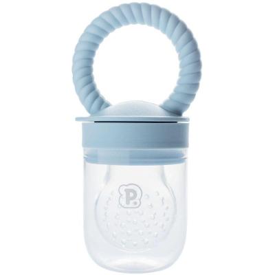 Porta Frutinhas para Bebê Introdução Alimentar Silicone Livre de BPA Azul Pimpolho Único
