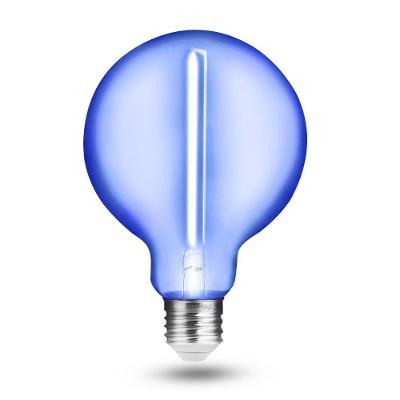 Lâmpada de Filamento LED G95 1W Azul Bivolt Dimerizável Elgin