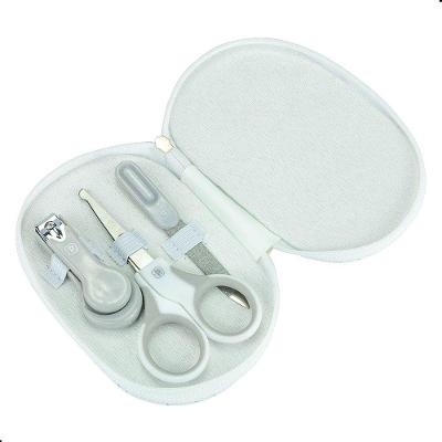 Kit Manicure para Bebê Cortador de Unha com Lixa e Estojo Cinza Pimpolho Único