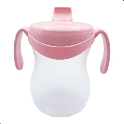 Copo Infantil com Bico e Alça Baby 310ML Plástico Livre de BPA Rosa Sanremo