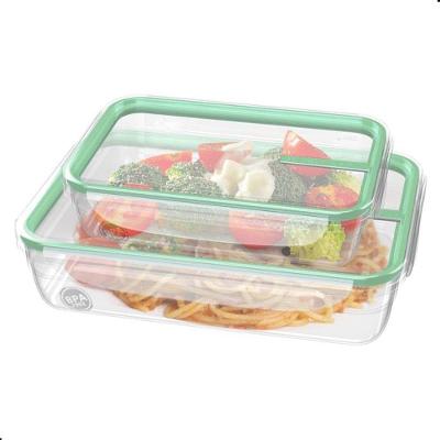 Conjunto de Potes Herméticos Freshy com Trava para Freezer Verde Sanremo 2 Potes
