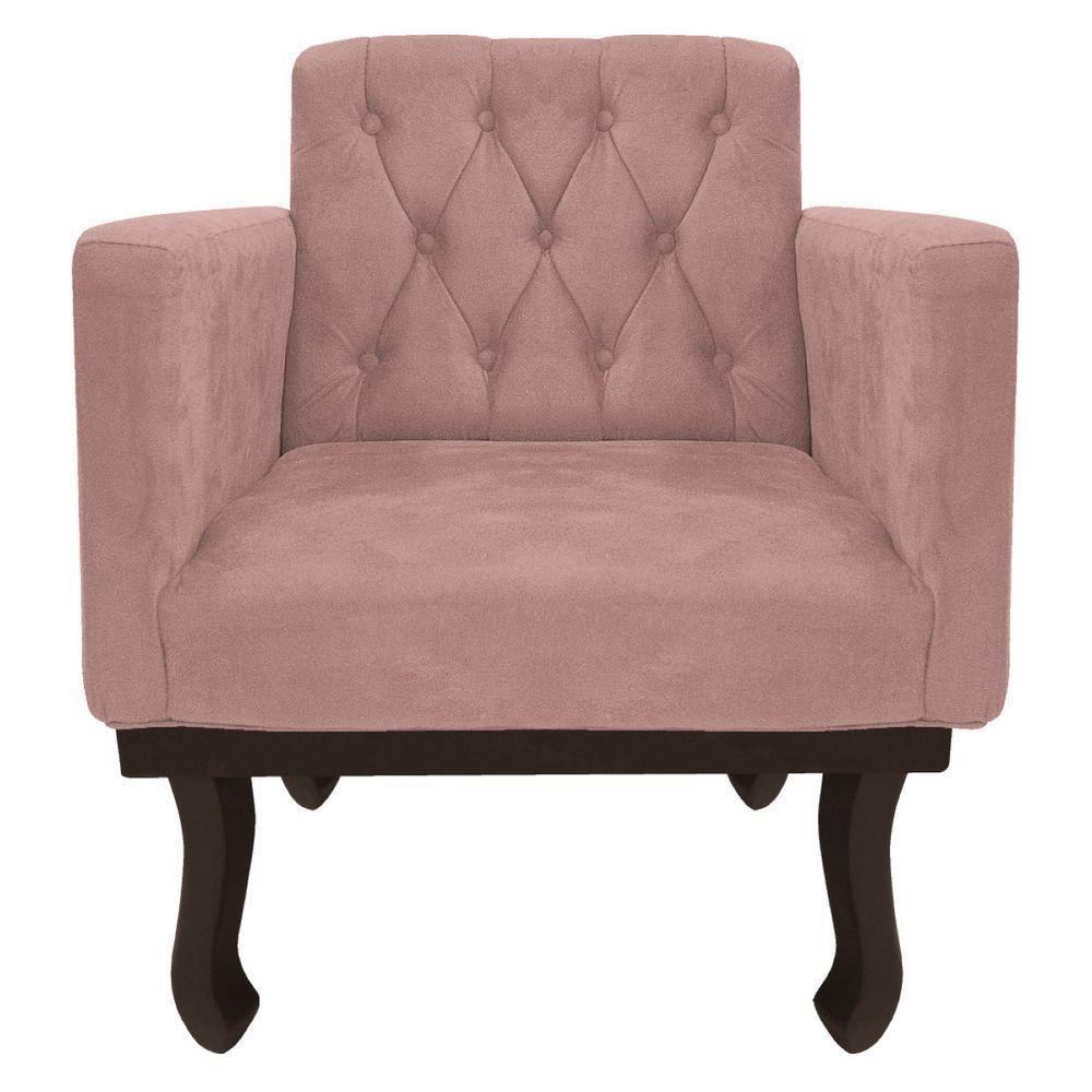 Kit Diva Recamier Diana 160Cm Lado Direito E 02 Poltronas Classic Linho - Amarena Móveis - 6