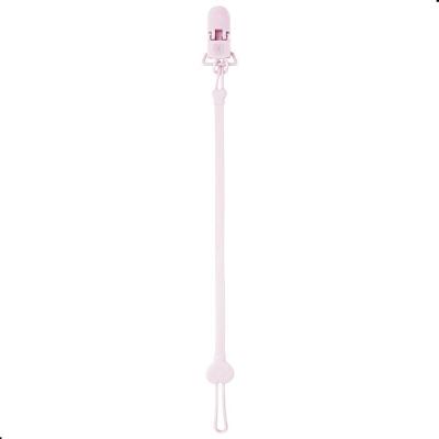 Prendedor de Chupeta de Silicone 30CM Hipoalergênico Rosa Pimpolho Único