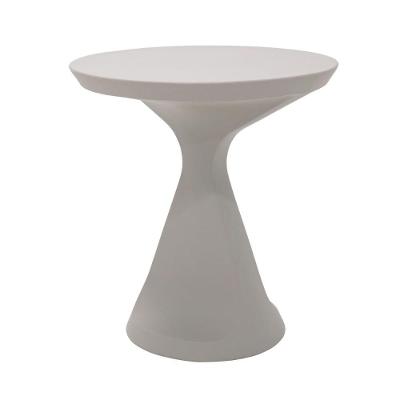 Mesa Tramontina Salut Redonda Tampo em Polietileno Estrutura em Plástico Cinza 70CM