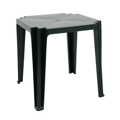 Mesa Tambaú Quadrada Tampo em Plástico Estrutura em Polipropileno Verde Tramontina 68CM