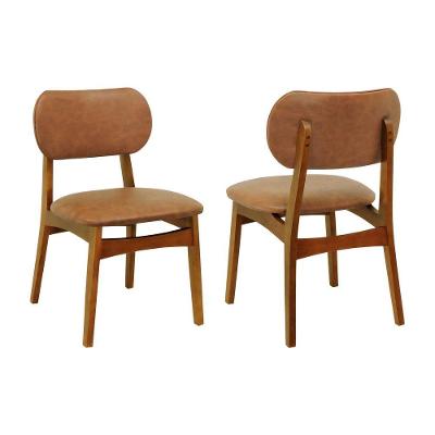 Kit 2 Cadeiras Armonia Madeira Maciça Amêndoa Decorise
