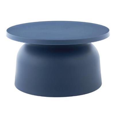 Mesa de Apoio Solar Redonda Tampo em Polipropileno Estrutura em Plástico com Proteção UV Azul