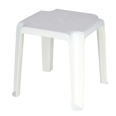 Mesa de Apoio Pituba Baixa Tampo em Polipropileno Estrutura em Plástico Branco Tramontina