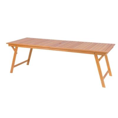 Mesa Dobrável 13590380 Retangular Tampo em MDF Estrutura em Madeira Natural Tramontina 235CM