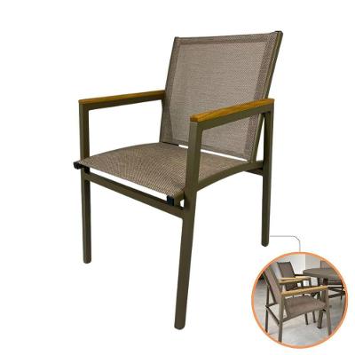 Poltrona Verona Premium em Alumínio com Tela Sling Assento Vazado Fendi Nossa Kasa