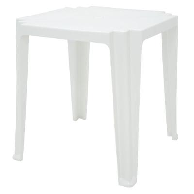 Mesa Quadrada Tambau Basic em Polipropileno com Estrutura em Plástico Empilhável Branco Tramontina