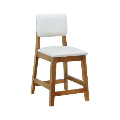 Banqueta Baixa Paris sem Porta Madeira Maciça 39CM Amêndoa Decorise