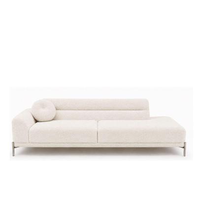 Sofá Arezzo 2 Lugares Fixo 150CM Terminal Esquerdo Off White Bouclé Sallar Home