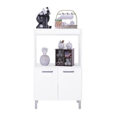 Armário Multiuso Talita 2 Portas 1 Prateleira MDP 65CM Branco Indékes