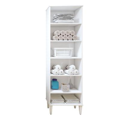 Armário Multiuso Aracaju sem Porta 5 Prateleiras MDF MDP 60CM Branco