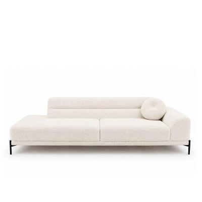 Sofá Arezzo 3 Lugares 210CM Off White Bouclé de Canto Sallar Home