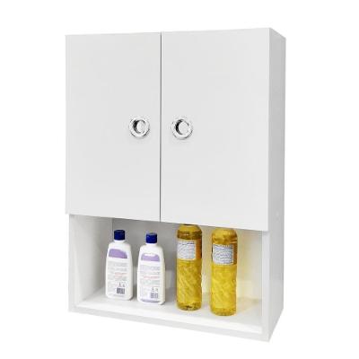 Armário para Lavanderia Texas 2 Portas 1 Prateleira MDP 48CM Branco