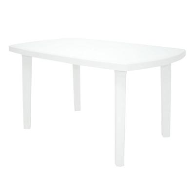 Mesa Camboriú Retangular Tampo em Polipropileno Estrutura Plástica Branco Tramontina 84CM