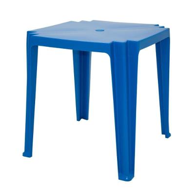 Mesa Tambaú Quadrada Tampo em Polipropileno Estrutura em Plástico Azul Tramontina