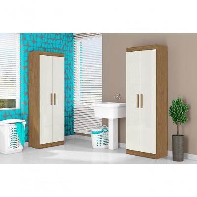 Armário Multiuso Montreal 2 Portas 4 Prateleiras MDP 60CM Aramóveis