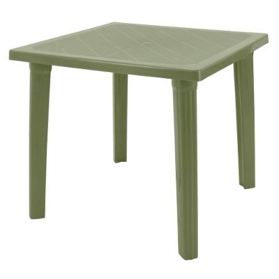 Mesa Sancho Quadrada Tampo em Polipropileno Estrutura em Plástico Verde Oliva Tramontina 80CM