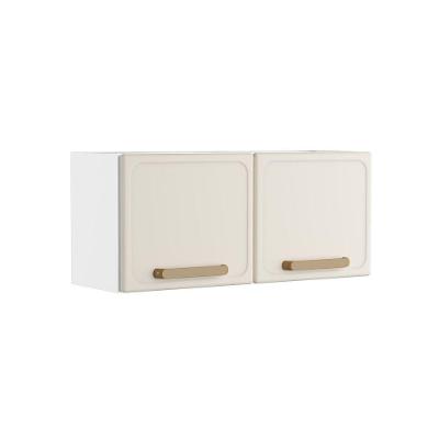 Armário Aéreo de Cozinha em Aço 7004 80CM 2 Portas Essência Areia Bertolini