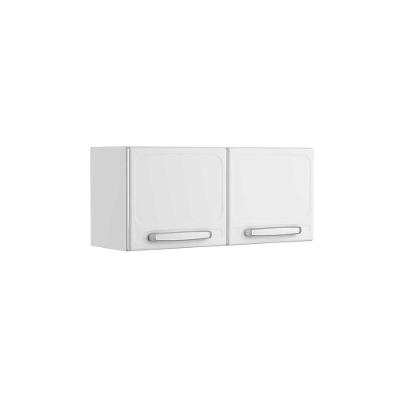 Armário Aéreo de Cozinha Evidence 80CM 2 Portas Aço Branco